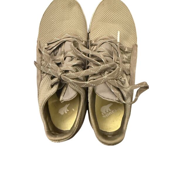 Women’s Sorel Out N About Plus Low Rise Sneaker Olive Green Size 7.5 - Picture 6 of 7